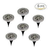Bulary ソーラーライト 6本セット LED 48個 光センサー感知 自動点灯消灯 埋め込み式 ソーラー充電式 電池不要 ガーデンライト 庭の芝生ライト 自動点灯 防水 省エネ アウトドア ガーデ