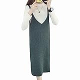 (マーシェル) Marshel マタニティ ワンピース 春 夏 長袖 カジュアル おしゃれ グレー フリーサイズ