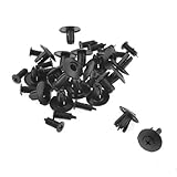 20個車のトラックのドア8ミリメートル穴径プラスチックリベットブラック拡大