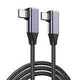 USB C ケーブル L字 100W/5A PD 超急速充電 断線防止 高耐久ナイロン編み USB C iPhone 充電ケーブル Type-c L型 スマホ アンドロイド iPhone 17/16/15シリーズ 、MacBook Pro/Air、 iPad 、Galaxy 等Type-c機種対応(1m)