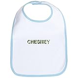 CafePress Chesney; Vintage Camo; Bib - Standard Sky Blue by CafePress
