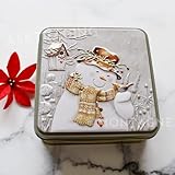 冬季限定 グランマワイルズ クリスマス クッキー缶 缶入り クッキー 100g ショートブレッド イギリス 英国 お菓子缶 かわいい プレゼント (スノーマン)