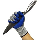穿刺・防刃手袋 左右セット 軍手グローブ 作業用手袋 作業グローブ カットガード 切れない手袋 耐切創レベル５ サイズ L (均码)