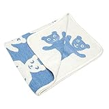 クリッパン KLIPPAN シュニール コットン ブランケット CHENILLE COTTON BLANKET ミニサイズ 70×90cm ブルーノ ブルー BRUNO BLUE 2502 11 [並