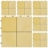 ジョイントセメントタイル イルフェボン プレーンクリーム 30cm角 6枚セット 14CM302-Y-6