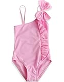 Vaenait Baby女児タンキニ水着UVカットスイムウェアプールビキニつなぎワンピース Aloha Pink XS