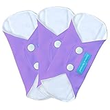 Charlie Banana Reusable Feminine Pads Liner Lavender, Lavender by Charlie Banana