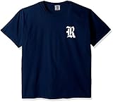 NCAA Rice Owls状態野球靴紐半袖快適カラーTシャツ、Xラージ、True Navy