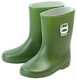 Walk ワンポイント レインシューズ　キッズ【RB-003L】 (17cm, グリーン（カエル）)
