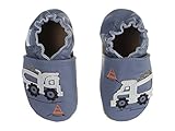 [ロビーズ] Robeez Little Dump Truck Soft Sole (Infant/Toddler) シューズ Blue 18-24 Months (US 6.5-8 Toddler)