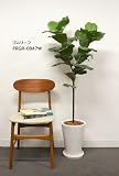観葉植物 大型 フェイク 造花 ♪【グリーンパーク】皿付プランターL H35×ゴムリーフ＜タイプ：ジュートファイバー＞♪ インテリアグリーン アーティフィシャル