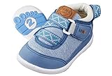 イフミー IFME ベビー スニーカー 子供 赤ちゃん ブルー グレー ピンク 7000 (12cm, ブルー)