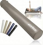 ≪日本企業企画≫ créer (クレエ) ストレッチ用ポール 【お家に馴染むおしゃれな5色】 100cm ロングサイズ マニュアル付き ヨガポール ピラティス フォームローラー 耐荷重130kg (グレージュ)