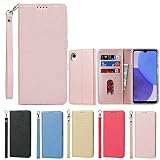 Eastwave for Galaxy A23 5G A23E ケース ギャラクシー for Galaxy A23 5G A23E 日本語版 ケース for Samsung A23E A23 5G 手帳型 caseストラップ付き PU皮革 明るい色 内蔵マグネット 携帯カバー カードポケット スタンド機能 便利 ピンク