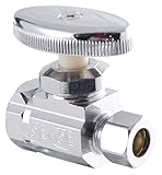LDR 537 6101 Low Lead Shut Off Street Valve 3/8-Inch Compression x 1/2-Inch FIP, Chrome [並行輸入品]