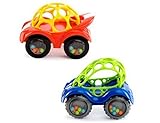 Oball Rattle and Roll Car (Single Car, Colors May Vary) by Rhino Toys [並行輸入品]