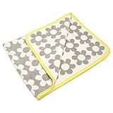 クリッパン シュニール ブランケット フラワーパワー 90×70cm インテリア グレー 2541.01 KLIPPAN [並行輸入品]