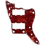 Musiclily Pro 13穴 65 60s JM ジャズマスター用ピックガードFender American Jazzmasterエレキギター用、茶べっ甲4P