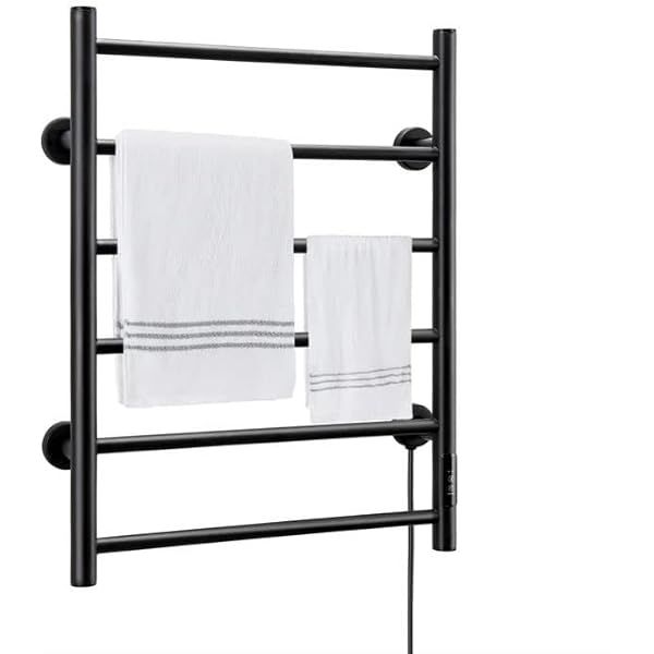 Towel Warmer 6 Bars Wall Mounted Heated Towel Racks for Bathroom Plug-in/Hardwired,  Stainless Steel Hot Towel Rack with Timer Matte Black…… : Amazon.sg: DIY u0026  Tools