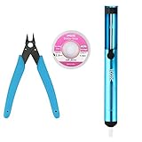 斜ニッパー　はんだ吸取器　はんだ吸取り線など含め　溶接アクセサリセット　CHP-170マイクロソフトワイヤーカッターの斜めカッティングプライヤー　切れ味抜群　銅線　軟線を精密に切断することが可能