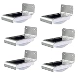 Uniquefire ソーラー充電式LEDライト　16個LED電球　センサー搭載　アウトドアライト (6点セット)