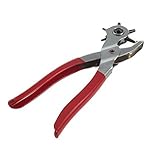 9インチ 6穴パンチプライヤー ホールパンチ ベルトパンチ レザーポンチプライヤー 回転パンチプライヤー ◇PUNCHPLIER【ゆうパケット】
