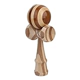 Baoblaze 竹製　おもちゃ　 玩具　 クラック　 塗装　 けん玉 　伝統的 　ゲーム　 木のおもちゃ 　練習 木の色