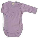 【低出生体重児】【早産児】【未熟児】【IUGR】【NICU】用　ベビー服：　長袖ロンパース　ラベンダー