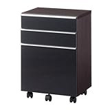 国産 完成品 大きなハンドルで開閉がスムーズなワゴン C3D-ワゴンウェンジ[幅41.1cm 高さ60cm] 6150587