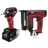 MAX(マックス) コンボ 充電式インパクトドライバ(PJ-ID151R-B2C/1850A)(赤)(18V 5.0Ah)＆充電式ピンネイラ(TJ-35P3)