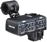 TASCAM(タスカム) CA-XLR2d-C ミラーレスカメラ対応XLRマイクアダプター(キヤノンキット) 2チャンネルミキサー/プリアンプ 動画音声収録 取材インタビュー 配信動画制作
