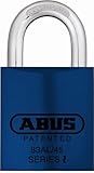 ABUS 83 AL / 45 – 300 s2 Schlage Rekeyable Padlockアルミボディwith 1インチシャックル、ブルーzero-bitted
