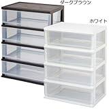 シンプルチェスト4段 ホワイト SC-4-2WH