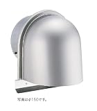 宇佐美工業 換気口 ステンレス製 U型フード付ガラリ UK-UZEV150YFD-HL