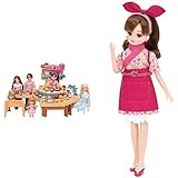 リカちゃん くるくる回転寿司とリカちゃん くるくる回転寿司 てんいんさんドレスのセット