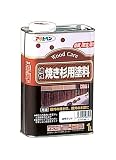 アサヒペン 油性焼き杉用塗料 透明クリヤ 1L 【まとめ買い3セット】