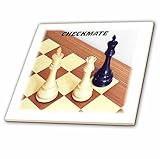 フローレンGames – チェスピースwith Word Checkmate – タイル 4-Inch-Glass ct_41707_5
