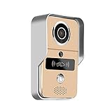 IFLYING スマートビデオドアベル スマートロック WiFi HD チャイム 呼び鈴 IOSとAndroid互換性[並行輸入品] (ゴールド)