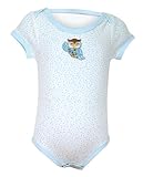 Stephan Baby All-in-One Multi-Dot Diaper Cover with Embroidered Owl, Blue, Newborn by Stephan Baby [