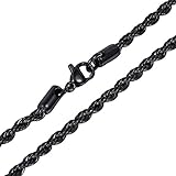 Trendsmax ファッション アクセサリー メンズ レディース 喜平チェーン風 小麦チェーン クラシック ネックレス,チョーカー,ステンレス, カラー