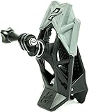 【 ヘルメットに挟むだけ ブレない ズレない カメラマウント 】Dango Design (ダンゴ デザイン) グリッパーマウント オフロードバイク ヘルメット 顎マウント アクセサリー アクションカメラ対応 (ブラック)