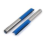 uxcell ストレートビット　シルバートーン　ブルー　カーペンターのため　プラスチックケース　2個入り