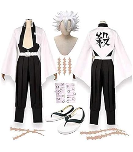Amazon.co.jp: sakuracos 鬼滅の刃 不死川実弥 風柱 コスプレ