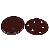 uxcell　サンディングディスク サンドペーパーペーパー　1200 グリット　125mm 直径　6穴　10枚入り