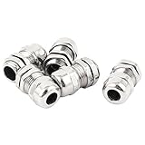 SODIAL ( R ) 5個m12メタル3 – 6.5 MM直径防水ケーブル腺コネクタ