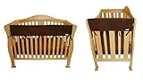 Brown Fleece 3 Piece CribWrap Convertible Crib Rail Cover Set by Trend Lab [並行輸入品]