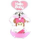 おむつケーキ 1段 おむつケーキ ディズニー ミッキー ミニー 1段 出産祝い ベビーギフト disney19_32