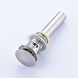 Rozinsanitary Pop up Style Bathroom Sink Drain with Overflow Stainless Steel [並行輸入品]