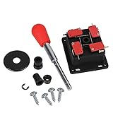 BQLZR 4 Way 8 Way Arcade Competitionゲーム駅ジョイスティックコントローラwithレッドラウンドトップハンドルスイッチ