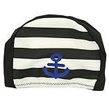 スイミングキャップ ベビー キッズ ストレッチ 水泳帽 スイムキャップ 水泳キャップ ブラック-BK S